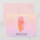 Aangepaste tekst Dreamweaver Sky Roze doezelaar B Briefkaart (Voorkant / Achterkant)