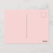 Aangepaste tekst Dreamweaver Sky Roze doezelaar B Briefkaart (Achterkant)