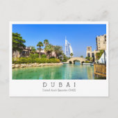 Aangepaste tekst, Dubai, Briefkaart Verenigde Arab (Voorkant)