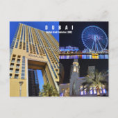 Aangepaste tekst, Dubai, Briefkaart Verenigde Arab (Voorkant)