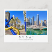 Aangepaste tekst, Dubai, Briefkaart Verenigde Arab (Voorkant)