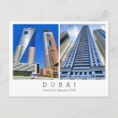 Aangepaste tekst, Dubai, Briefkaart Verenigde Arab (Voorkant)