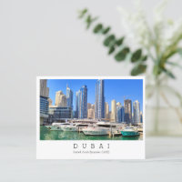 Aangepaste tekst, Dubai, Briefkaart Verenigde Arab