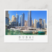 Aangepaste tekst, Dubai, Briefkaart Verenigde Arab (Voorkant)