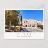 Aangepaste tekst, Dubai, Briefkaart Verenigde Arab (Voorkant)