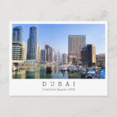 Aangepaste tekst, Dubai, Briefkaart Verenigde Arab (Voorkant)