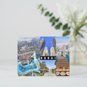 Aangepaste tekst, Dubai, Briefkaart Verenigde Arab