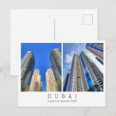 Aangepaste tekst, Dubai, Briefkaart Verenigde Arab (Voorkant / Achterkant)