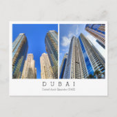 Aangepaste tekst, Dubai, Briefkaart Verenigde Arab (Voorkant)