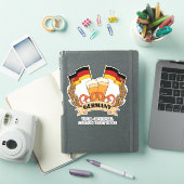 Aangepaste tekst Duitse Beer sticker (iPad Cover)