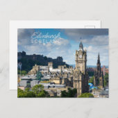 Aangepaste tekst Edinburgh Schotland Briefkaart (Voorkant / Achterkant)