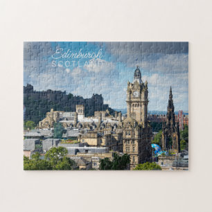 Aangepaste tekst Edinburgh Schotland Legpuzzel