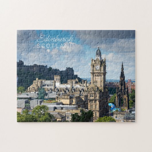 Aangepaste tekst Edinburgh Schotland Legpuzzel (Horizontaal)