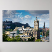 Aangepaste tekst Edinburgh Schotland Poster (Voorkant)