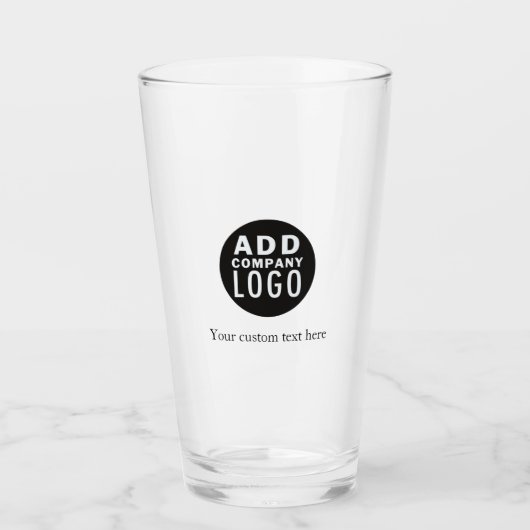 Aangepaste tekst Een Logo toevoegen Glas (Voorkant)