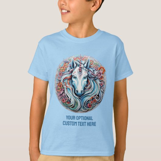 Aangepaste tekst Eenhoorn T-shirt (Voorkant)