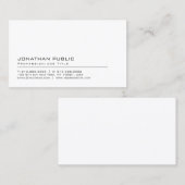 Aangepaste Tekst Elegant Modern Sederhana Sjabloon Visitekaartje (Voorkant / Achterkant)