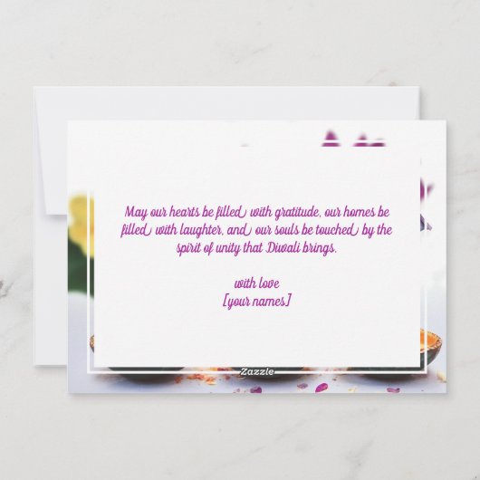 Aangepaste tekst, Elephant Majesty Feestdagenkaart (Achterkant)