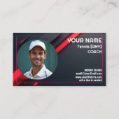 🎾Aangepaste tekst, Elke Coach Aangepaste Coach Visitekaartje (Achterkant)