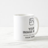 Aangepaste tekst en afbeelding  koffiemok (Voorkant rechts)