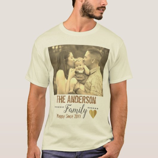 Aangepaste tekst en afbeelding t-shirt (Voorkant)