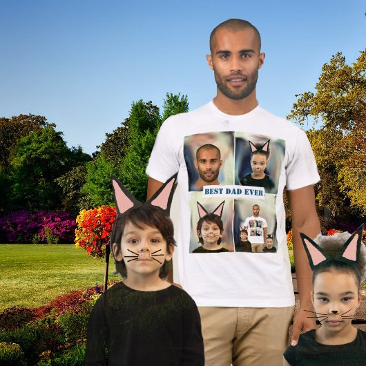 Aangepaste tekst en afbeelding x4 t-shirt