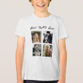 Aangepaste tekst en afbeelding x4 Tri-Blend shirt (Voorkant)