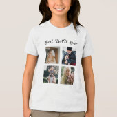 Aangepaste tekst en afbeelding x4 Tri-Blend shirt (Voorkant)