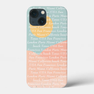 Aangepaste tekst en afbeelding zomerkleuren blauwe Case-Mate iPhone case