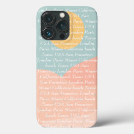 Aangepaste tekst en afbeelding zomerkleuren blauwe Case-Mate iPhone case
