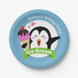 Aangepaste tekst en borden voor pinguïn papier voo papieren bordje