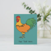 Aangepaste tekst en briefkaart voor kleuren weerge (Staand voorkant)