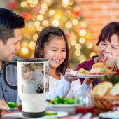 Aangepaste tekst en familie foto College gepersona Reisbeker