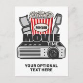 Aangepaste tekst en filmtijd in kleur briefkaart (Voorkant)