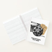 Aangepaste tekst en filmtijd in kleur notitieboek (Binnen)