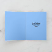 Aangepaste tekst en foto BESTE DAD OOIT wenskaart Kaart (Binnen)