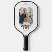 Aangepaste tekst en foto Beste opa ooit Pickleball Paddle (Achterkant)
