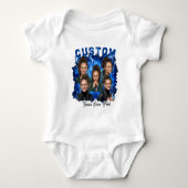 Aangepaste tekst en foto bootleg romper (Voorkant)