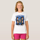 Aangepaste tekst en foto bootleg t-shirt (Voorkant volledig)