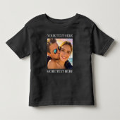 Aangepaste tekst en foto kinder shirts (Voorkant)