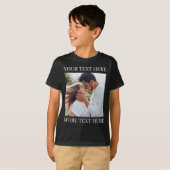 Aangepaste tekst en foto t-shirt (Voorkant volledig)