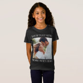 Aangepaste tekst en foto t-shirt (Voorkant volledig)