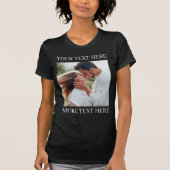 Aangepaste tekst en foto t-shirt (Voorkant)