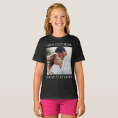 Aangepaste tekst en foto t-shirt (Voorkant volledig)