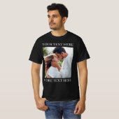 Aangepaste tekst en foto t-shirt (Voorkant volledig)