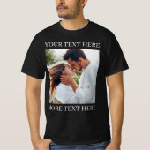 Aangepaste tekst en foto t-shirt (Voorkant)
