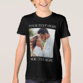 Aangepaste tekst en foto Tri-Blend shirt (Voorkant)