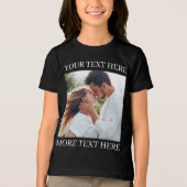 Aangepaste tekst en foto Tri-Blend shirt (Voorkant)
