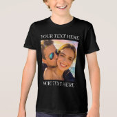 Aangepaste tekst en foto Tri-Blend shirt (Voorkant)