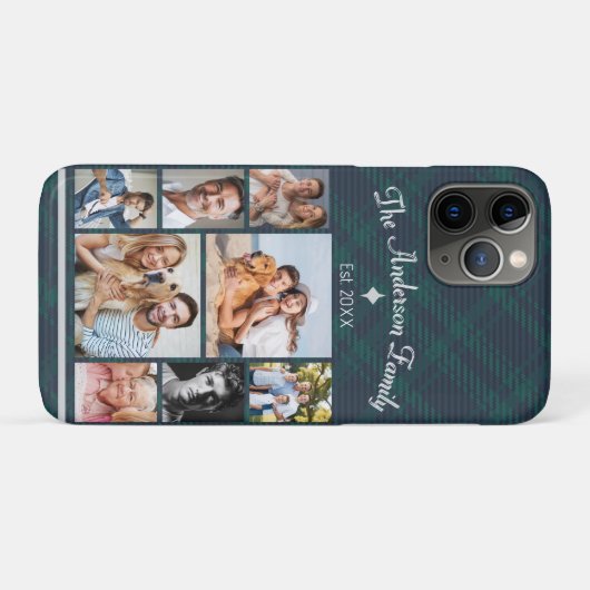 Aangepaste tekst- en fotocollage Case-Mate iPhone case (Achterkant (horizontaal))